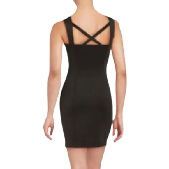 Guess sleeveless scuba dress black size 8 - Picture 3 of 16